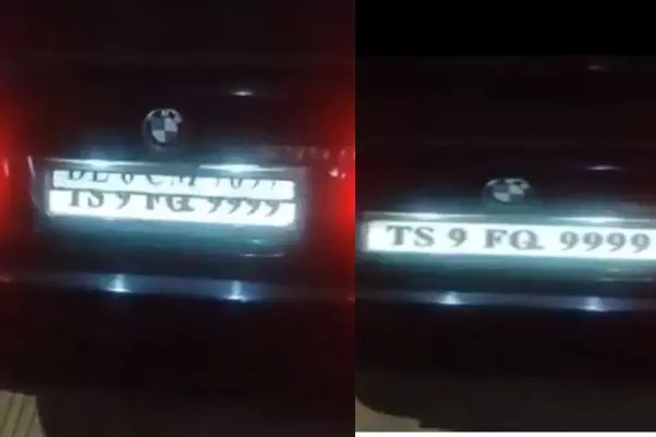 You are currently viewing Hyderabad doctor caught with flip number plate on BMW in drunk driving check