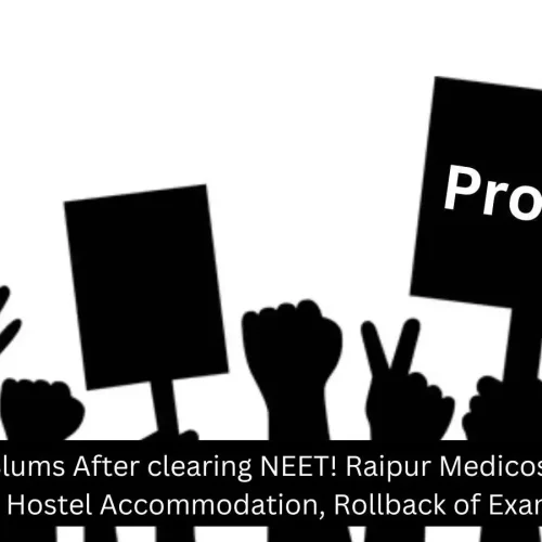 Living in Slums After clearing NEET! Raipur Medicos Protest over Hostel Accommodation, Fee Hike